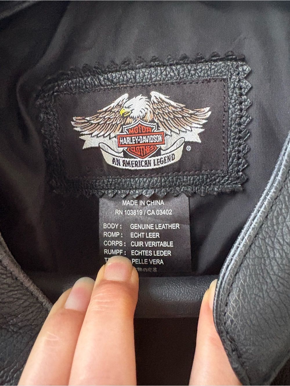 Harley-Davidson Women's Genuine Leather Jacket Black Moto Biker Racer Motorcycle - Picture 4 of 9